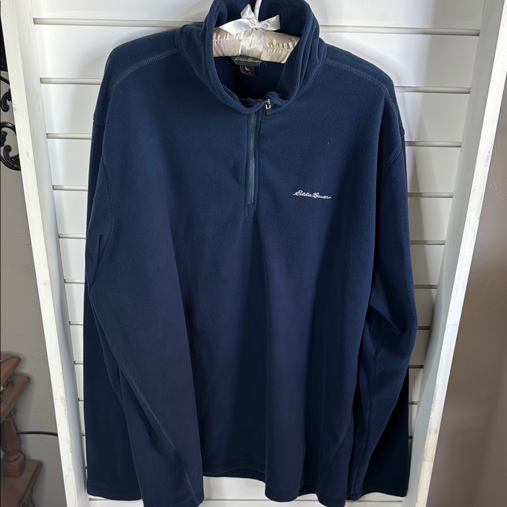 Eddie Bauer Dark Blue Fleece Pullover